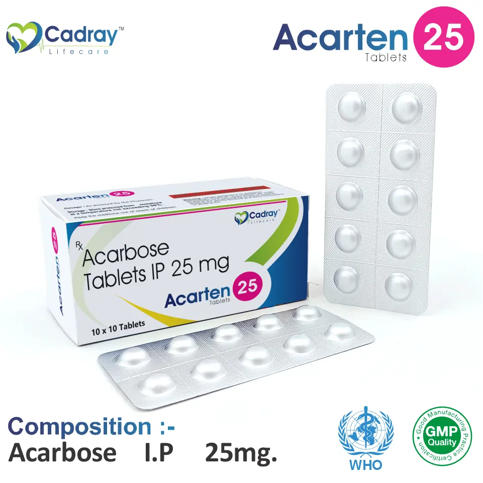 Acarbose 25mg Tablet PCD Pharma Franchise
